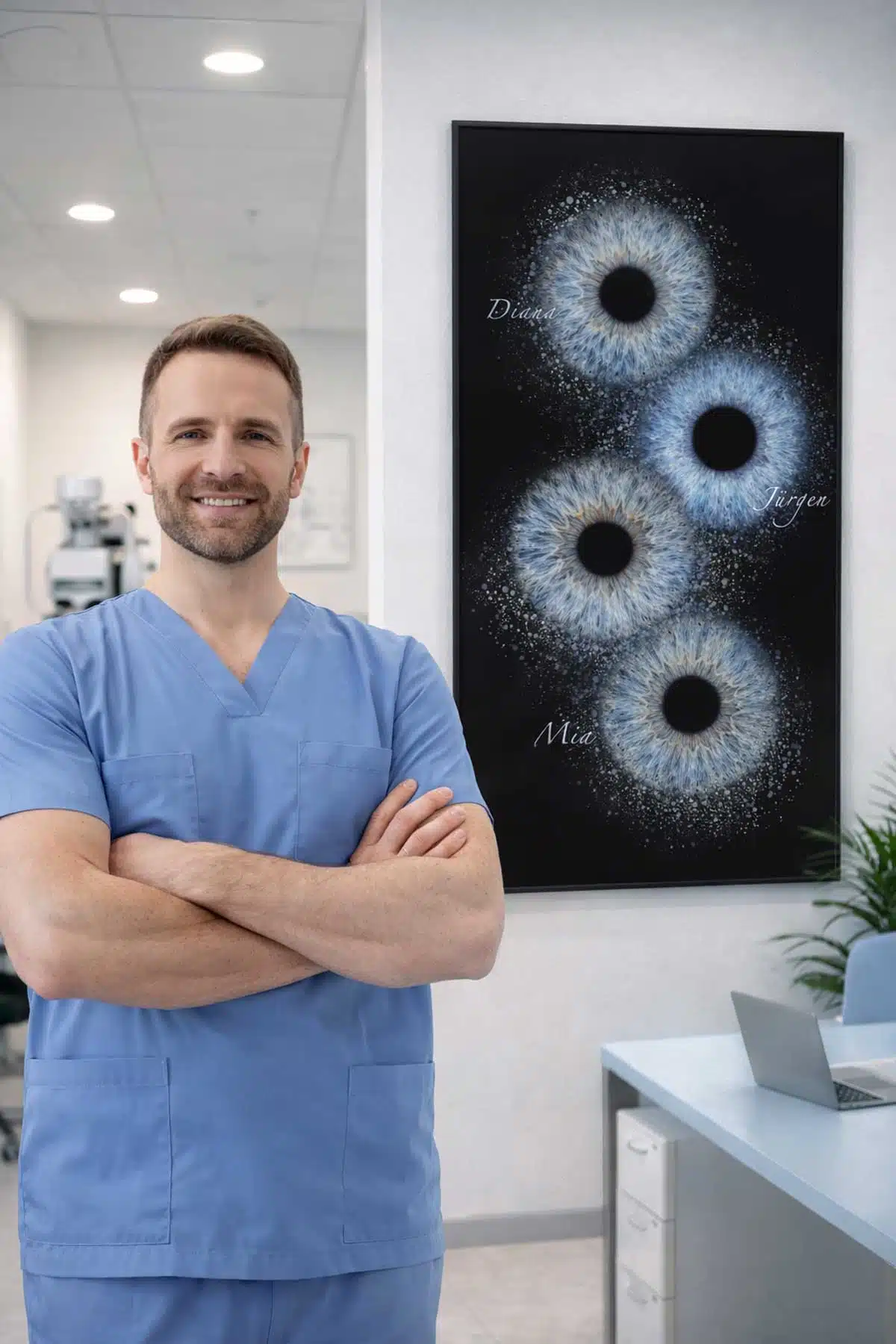 Irisfotografie Augenarzt und Otiker Hochzeitsfotograf Bochum